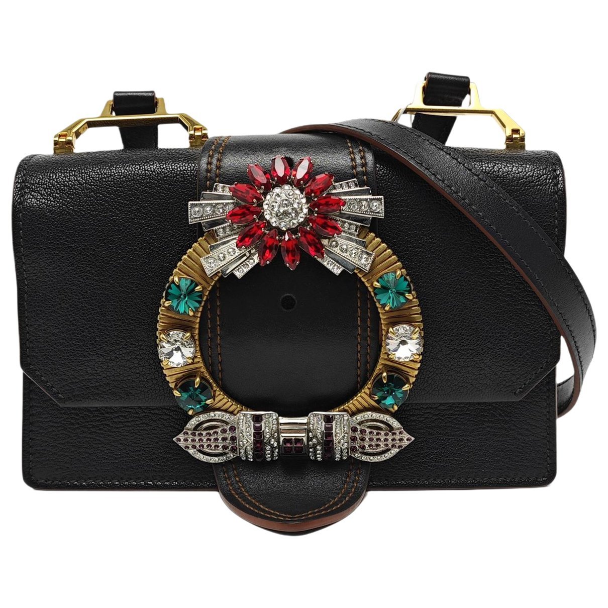 Miu Lady leather handbag
