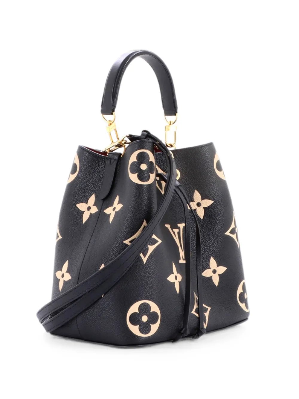 NeoNoe Handbag Bicolor Monogram Empreinte Giant MM bucket bag