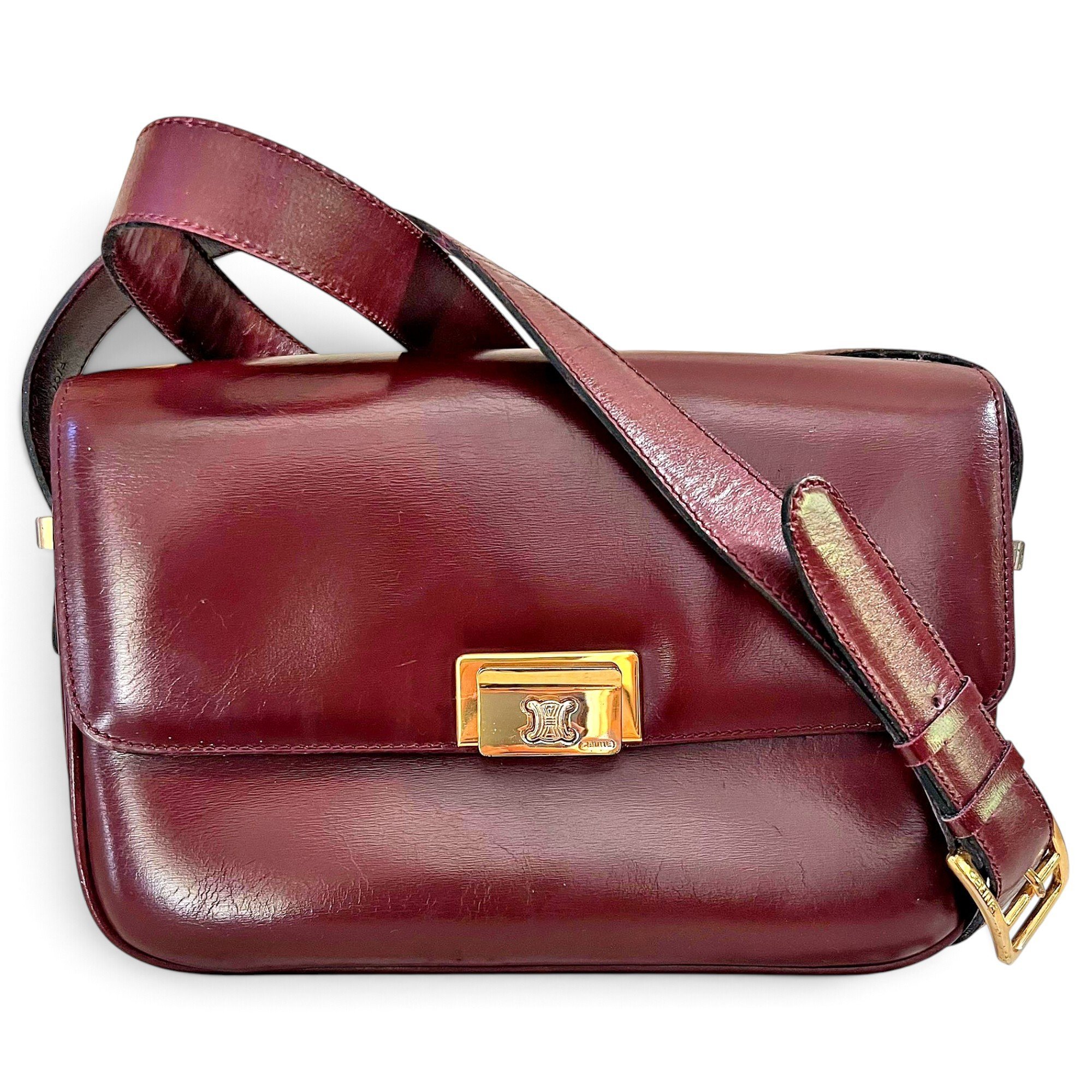 Triomphe leather handbag