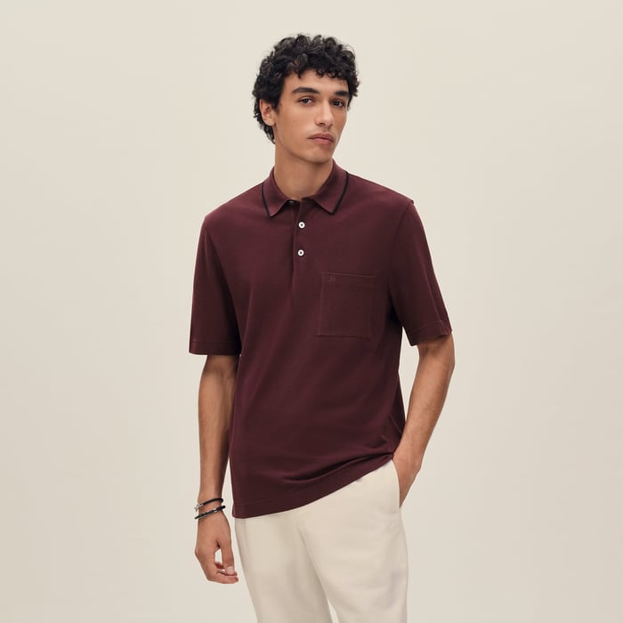 Bourgogne "Piqures Sellier" Polo Shirt