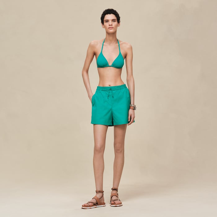 Vert Tourmaline Embroidered Shorts
