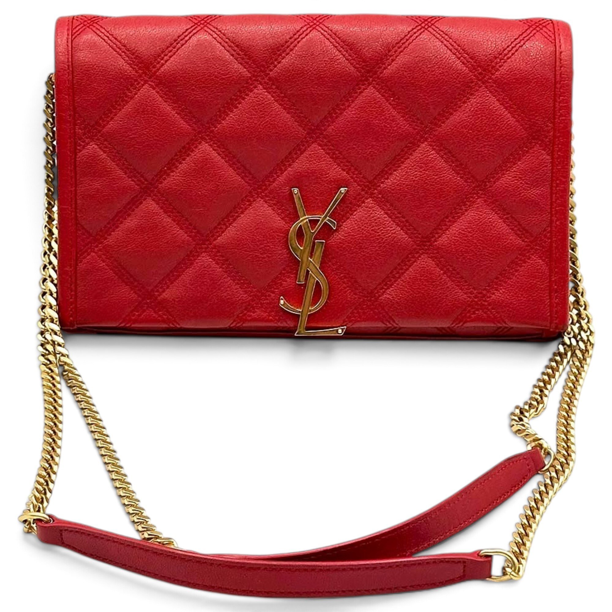 Leather clutch bag