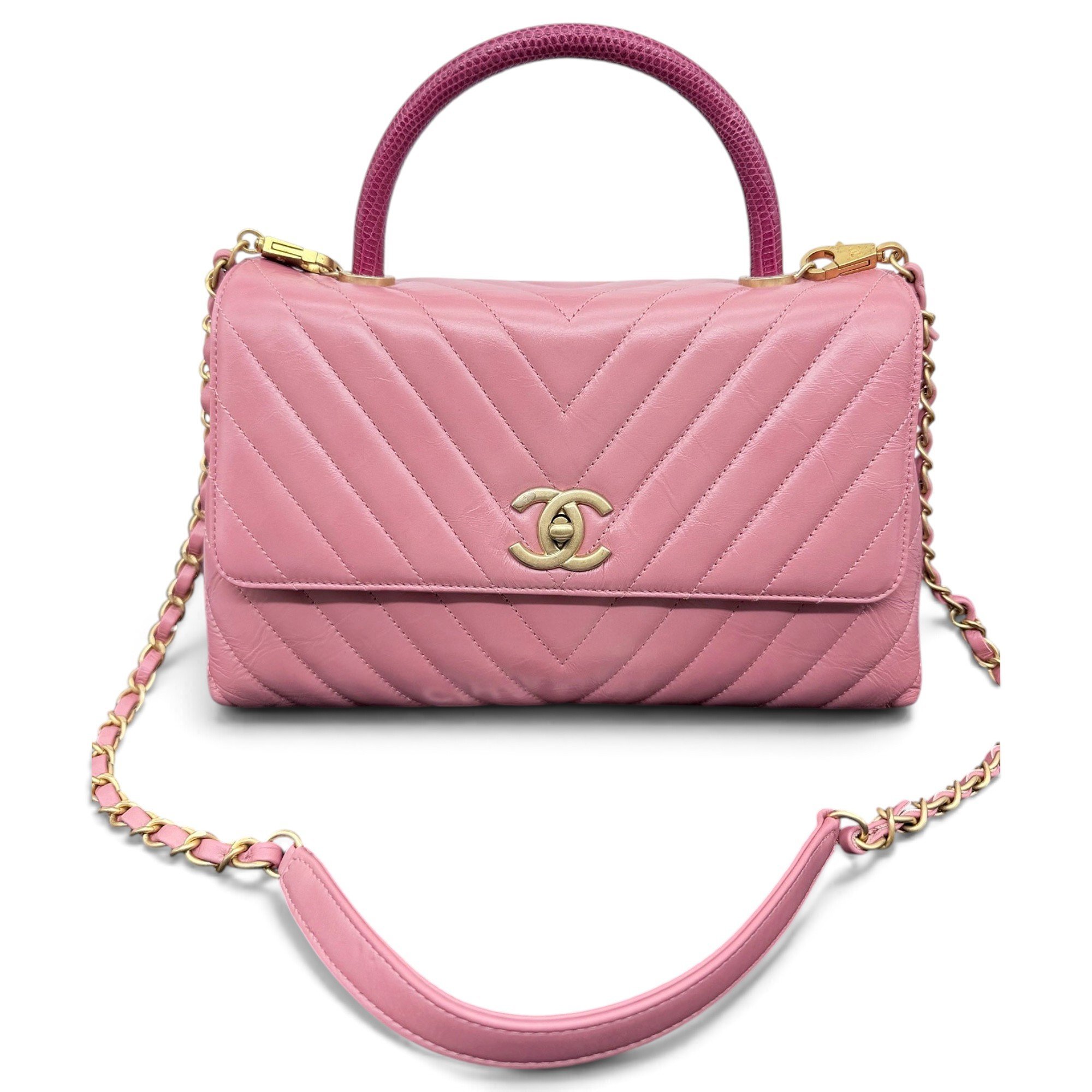Coco Handle leather handbag