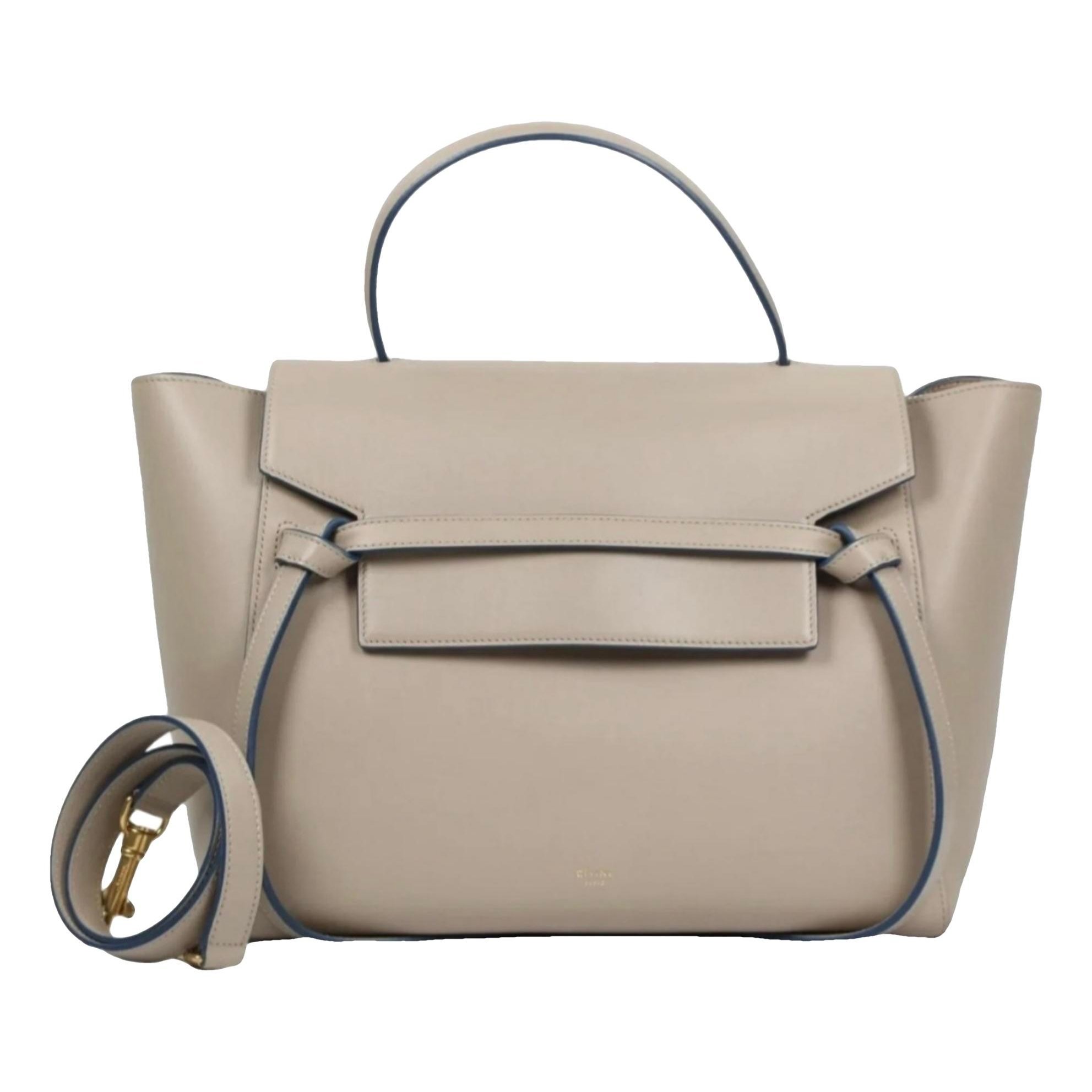 Belt leather handbag
