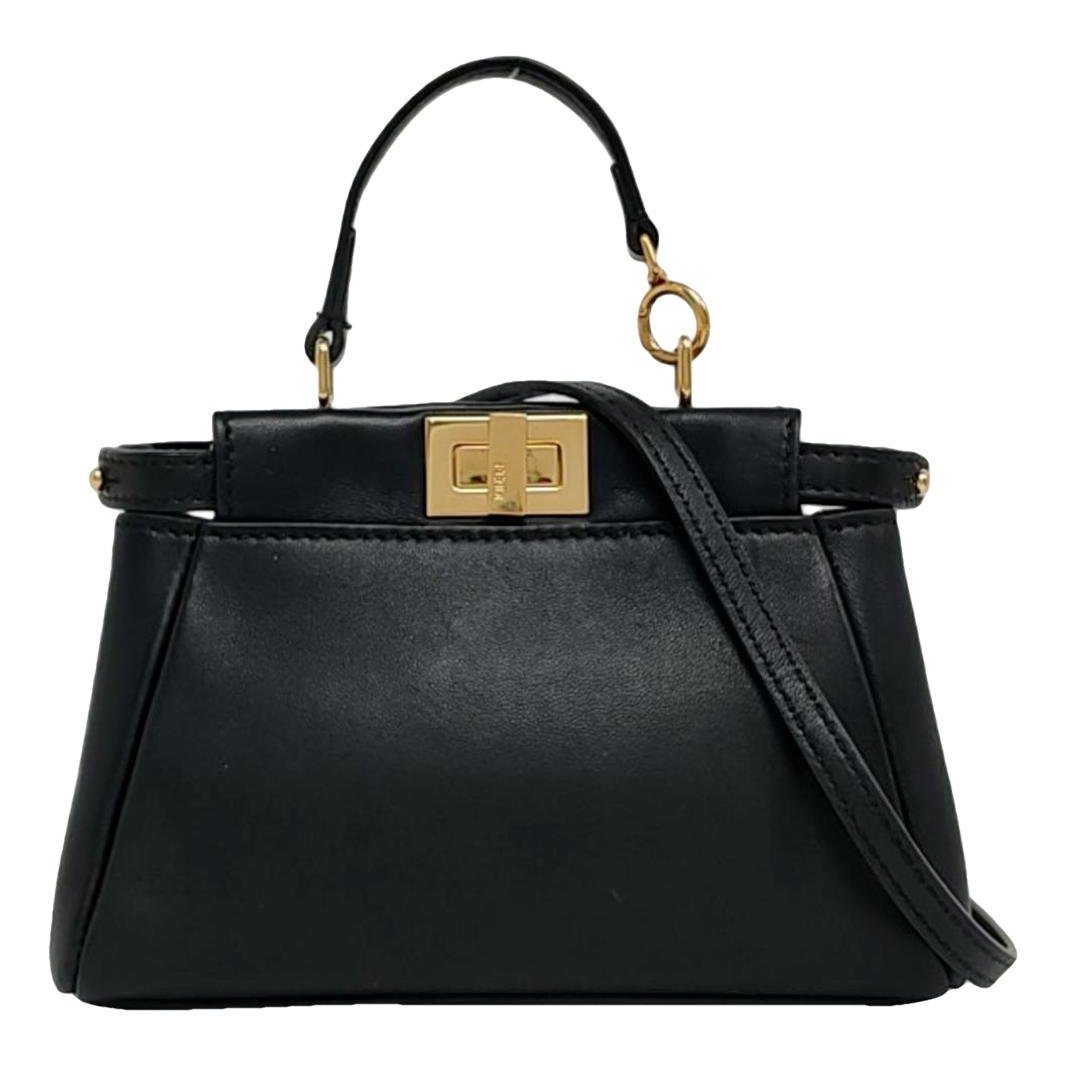 Peekaboo leather handbag