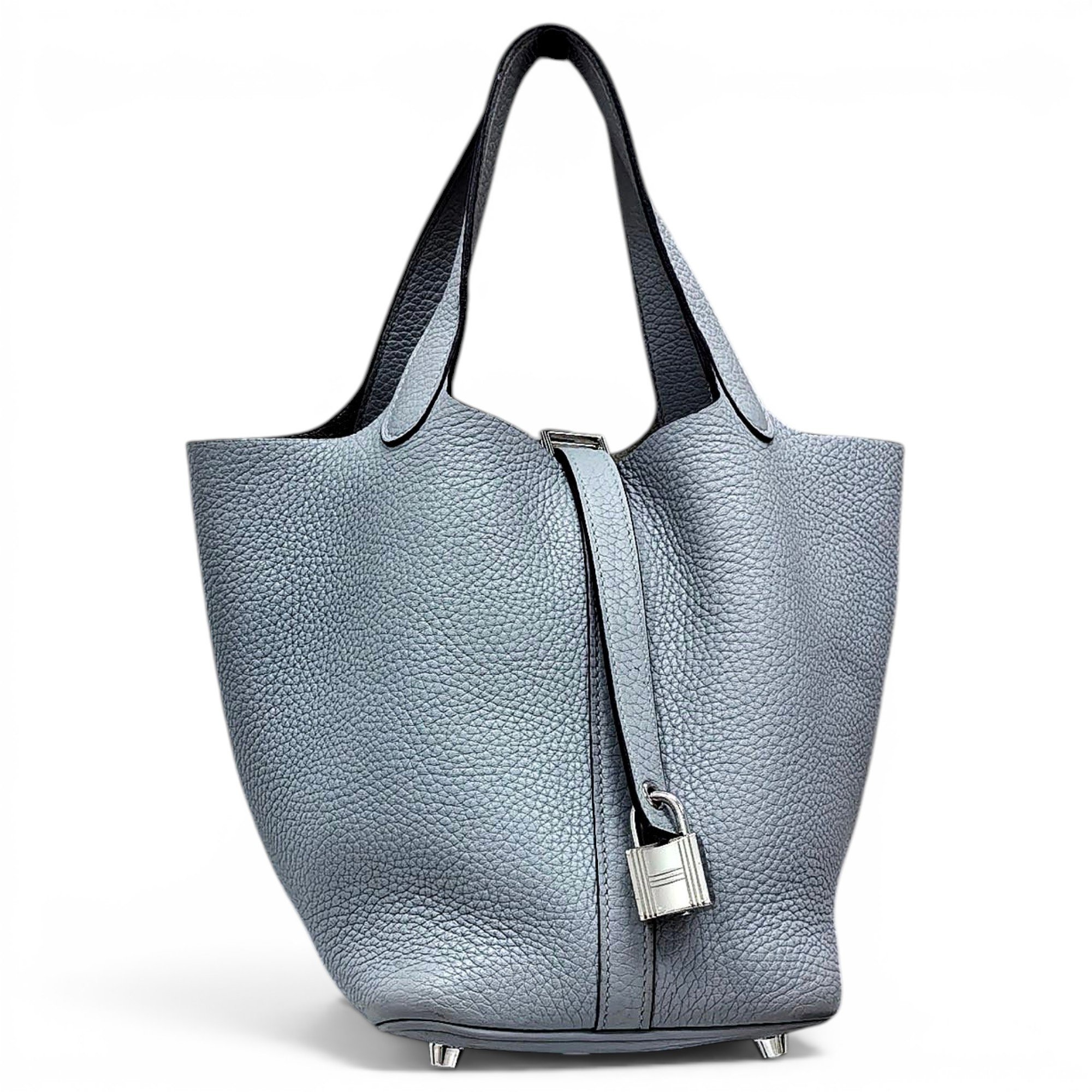 Picotin leather tote
