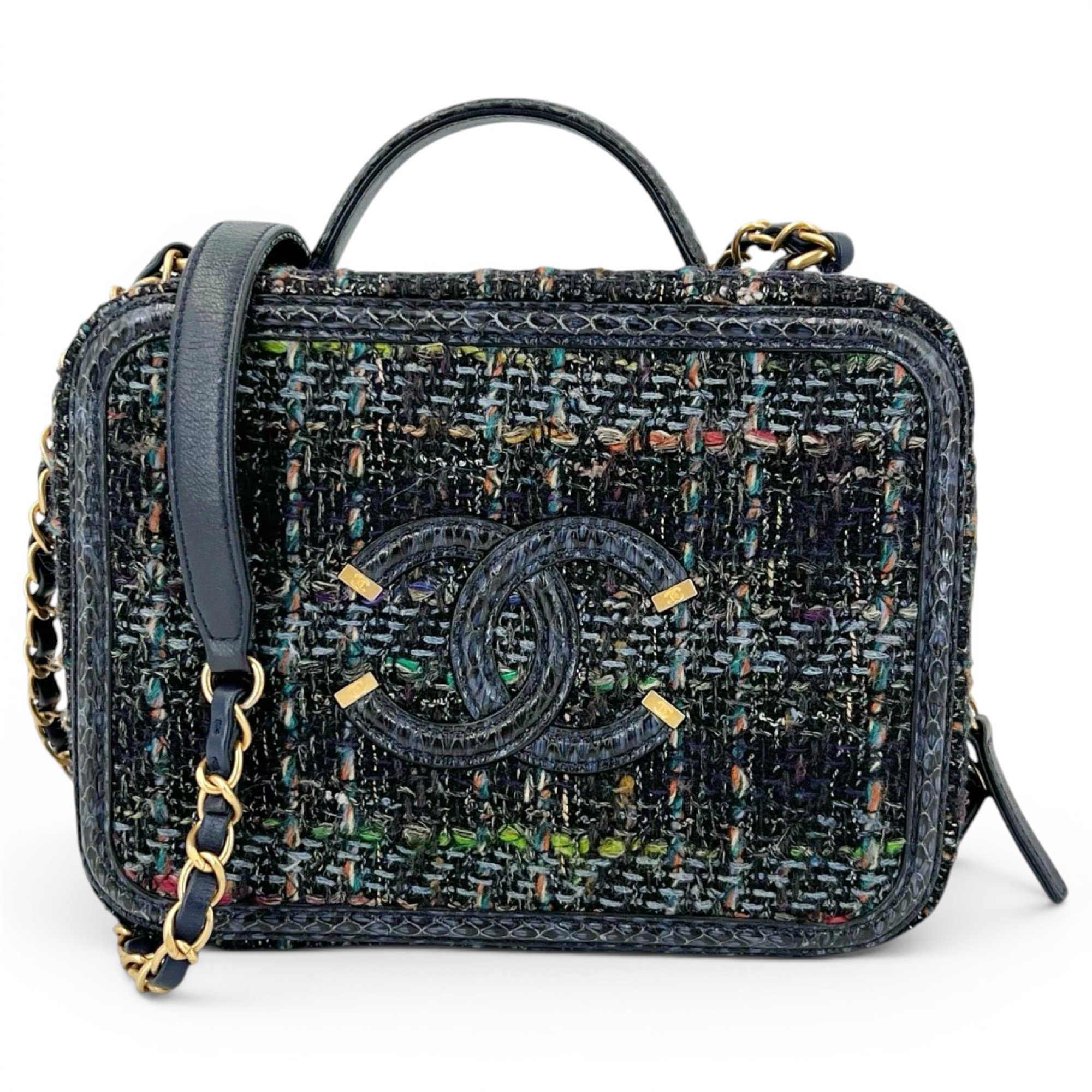 Vanity tweed handbag