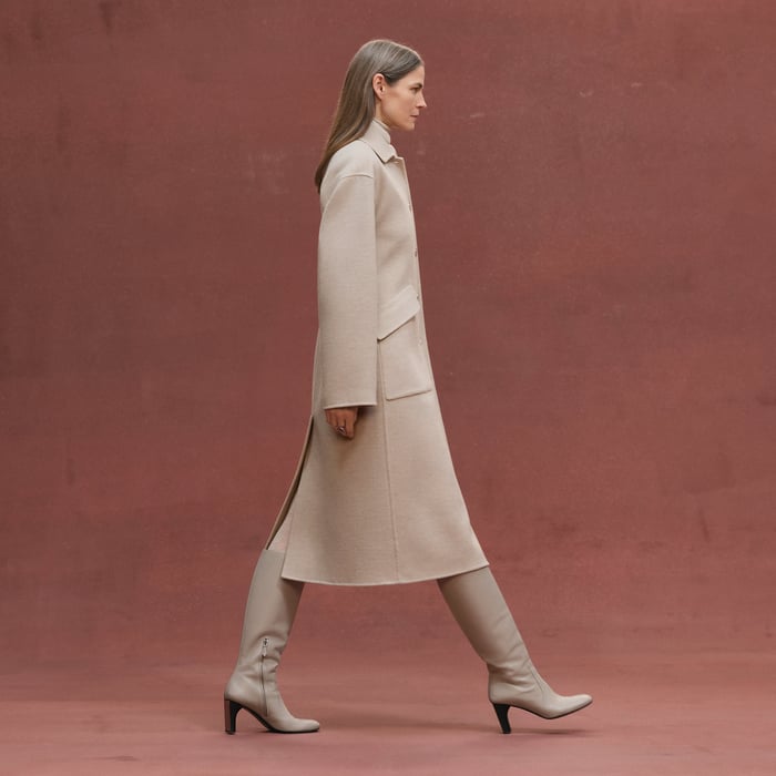 Beige Naturel Equestrian Long Jacket