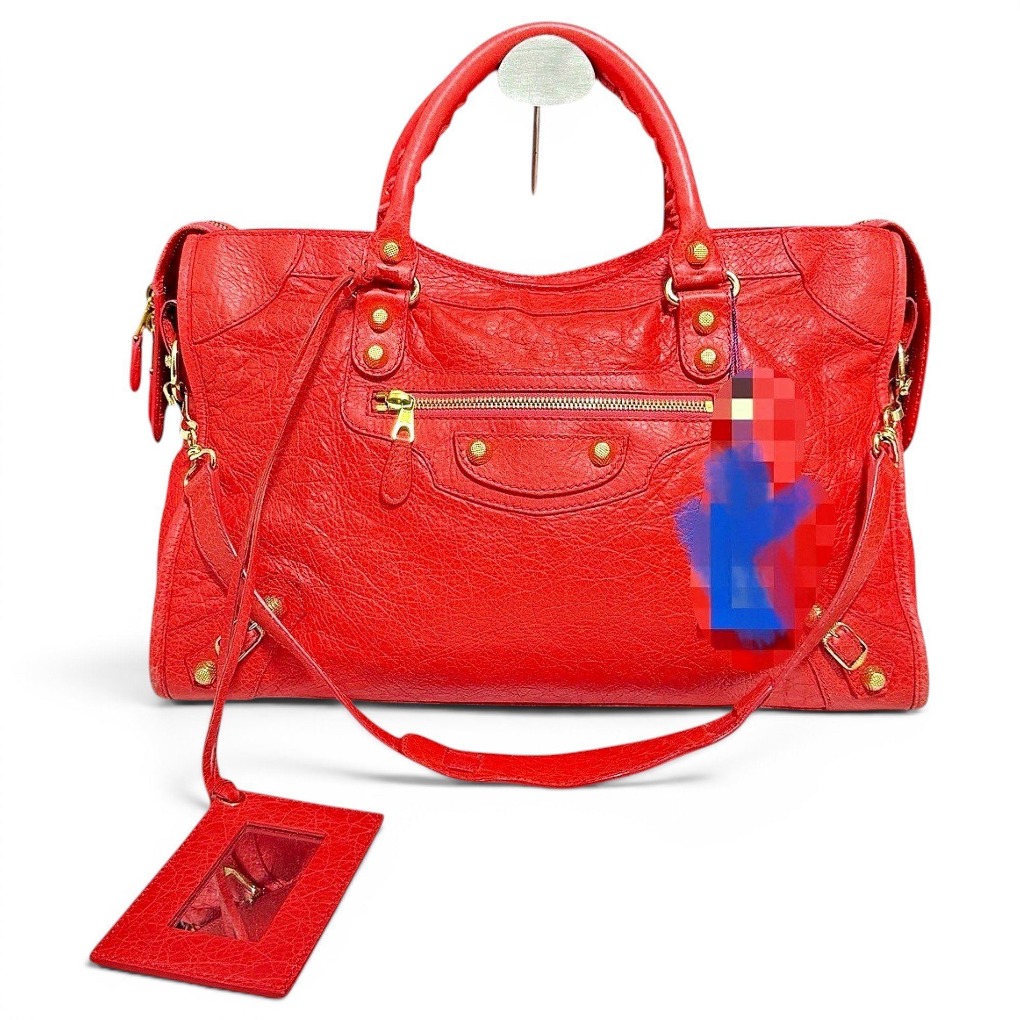 City leather bag