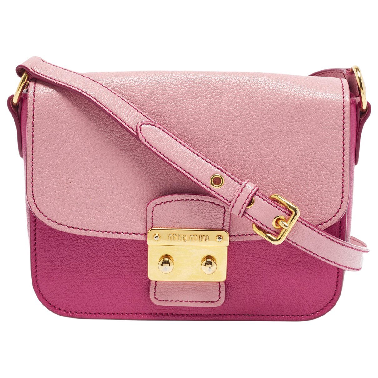 Madras leather handbag