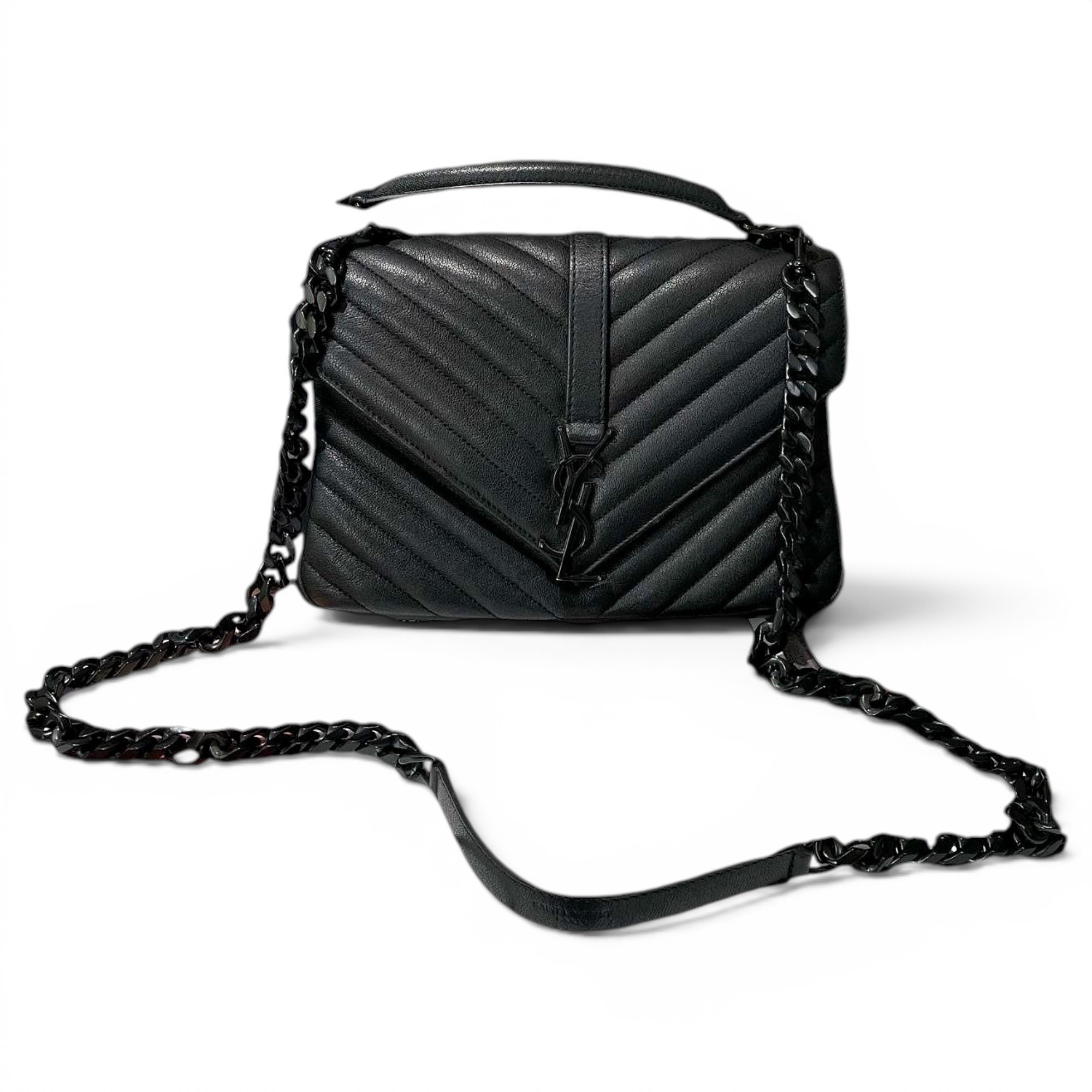 Collége monogramme leather handbag