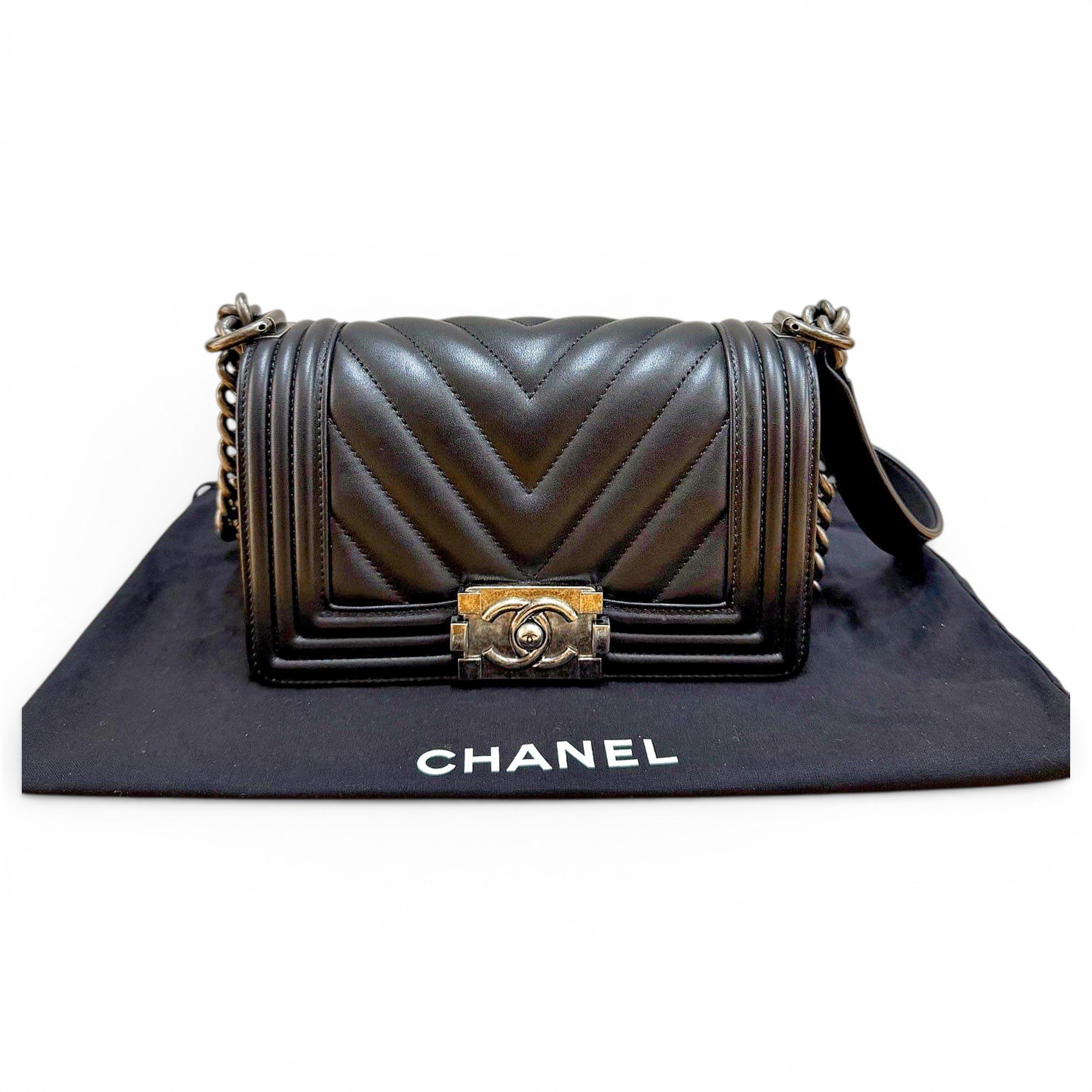 Boy leather crossbody bag