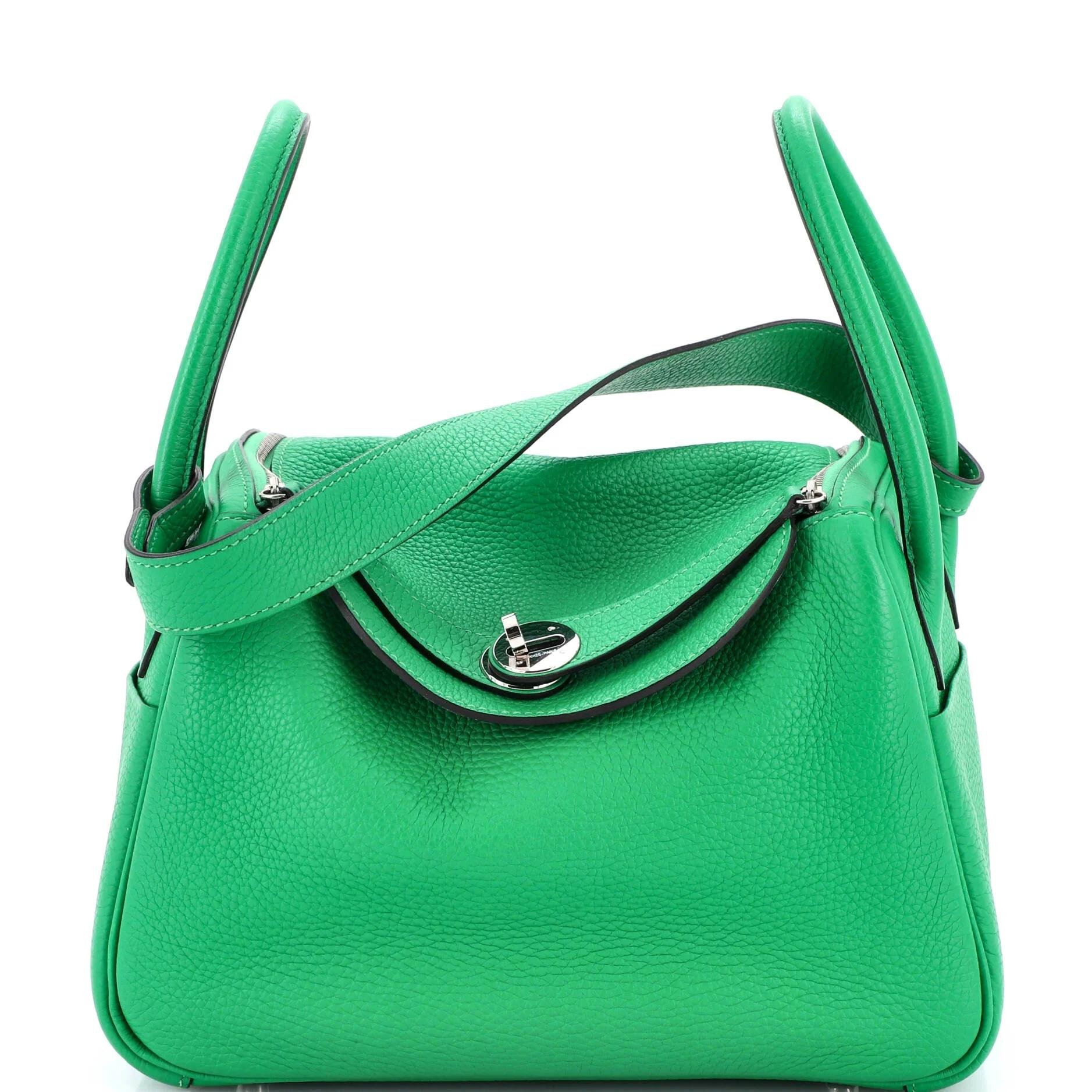 Hermes Lindy Handbag Clemence Leather 2014