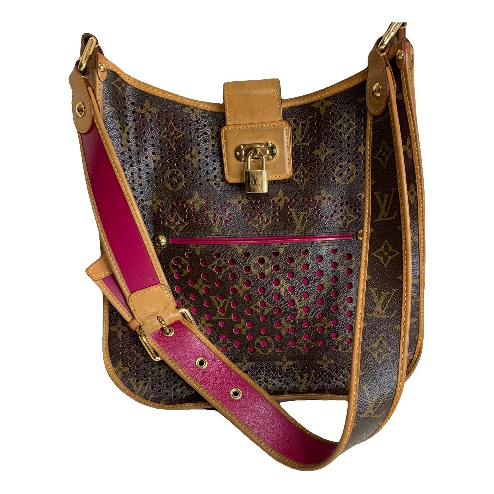 Musette leather handbag