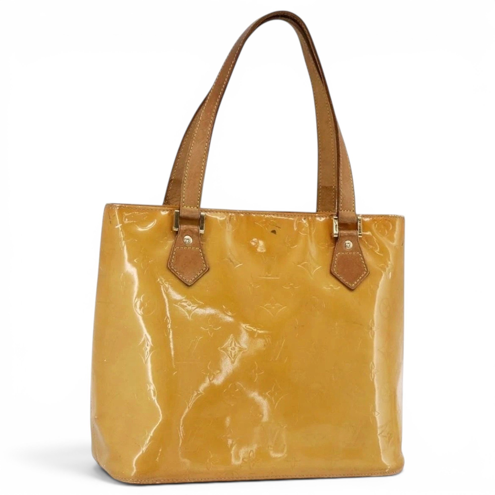 Patent leather handbag