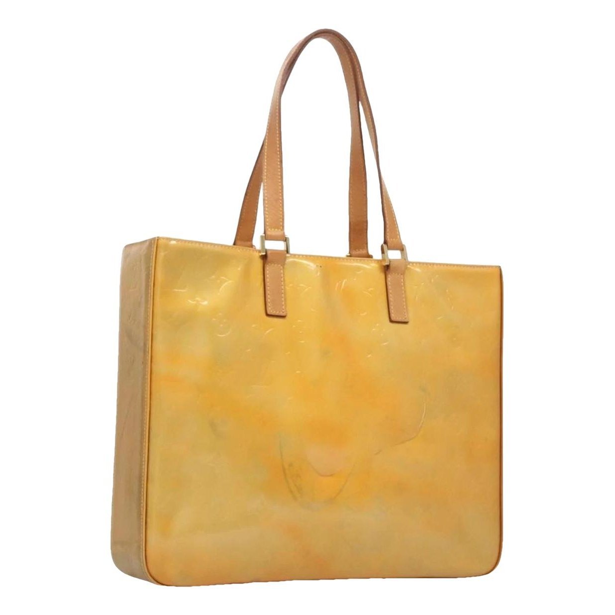 Patent leather tote