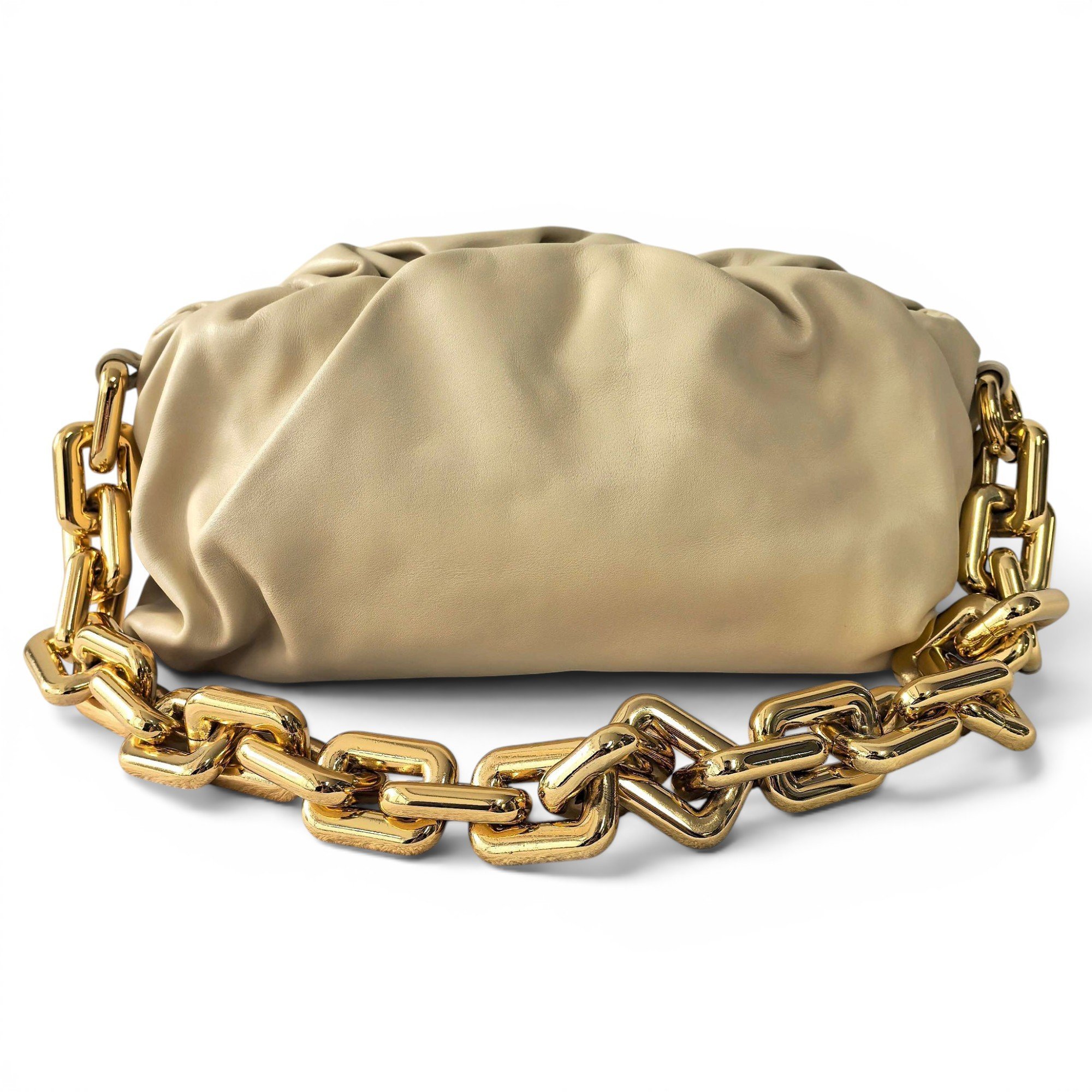 Chain Pouch leather handbag