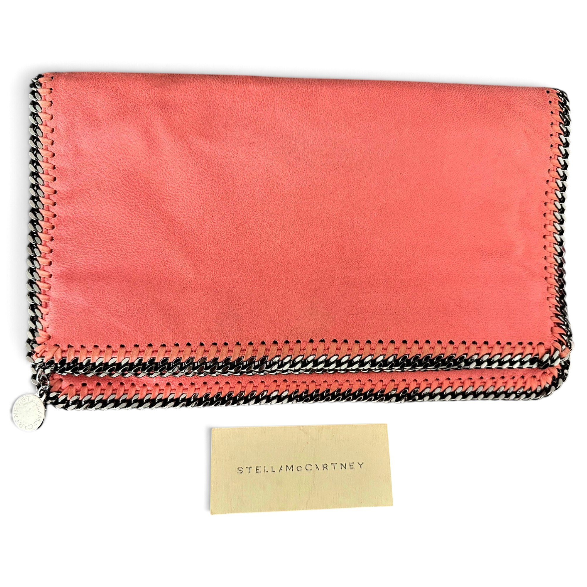 Falabella leather clutch bag