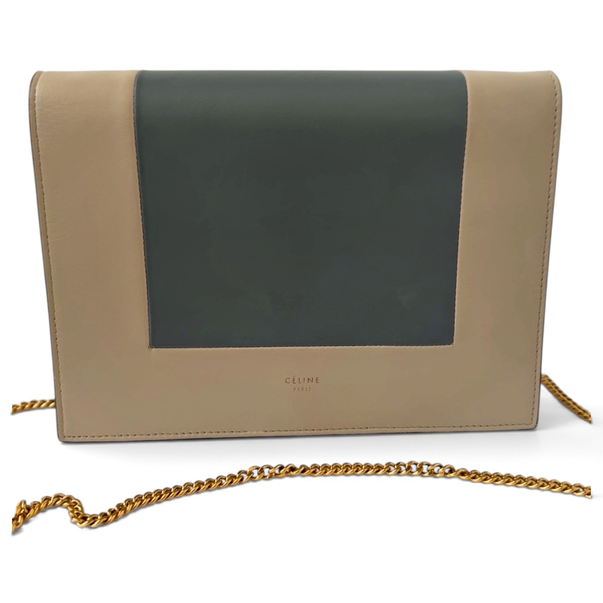 Frame leather crossbody bag