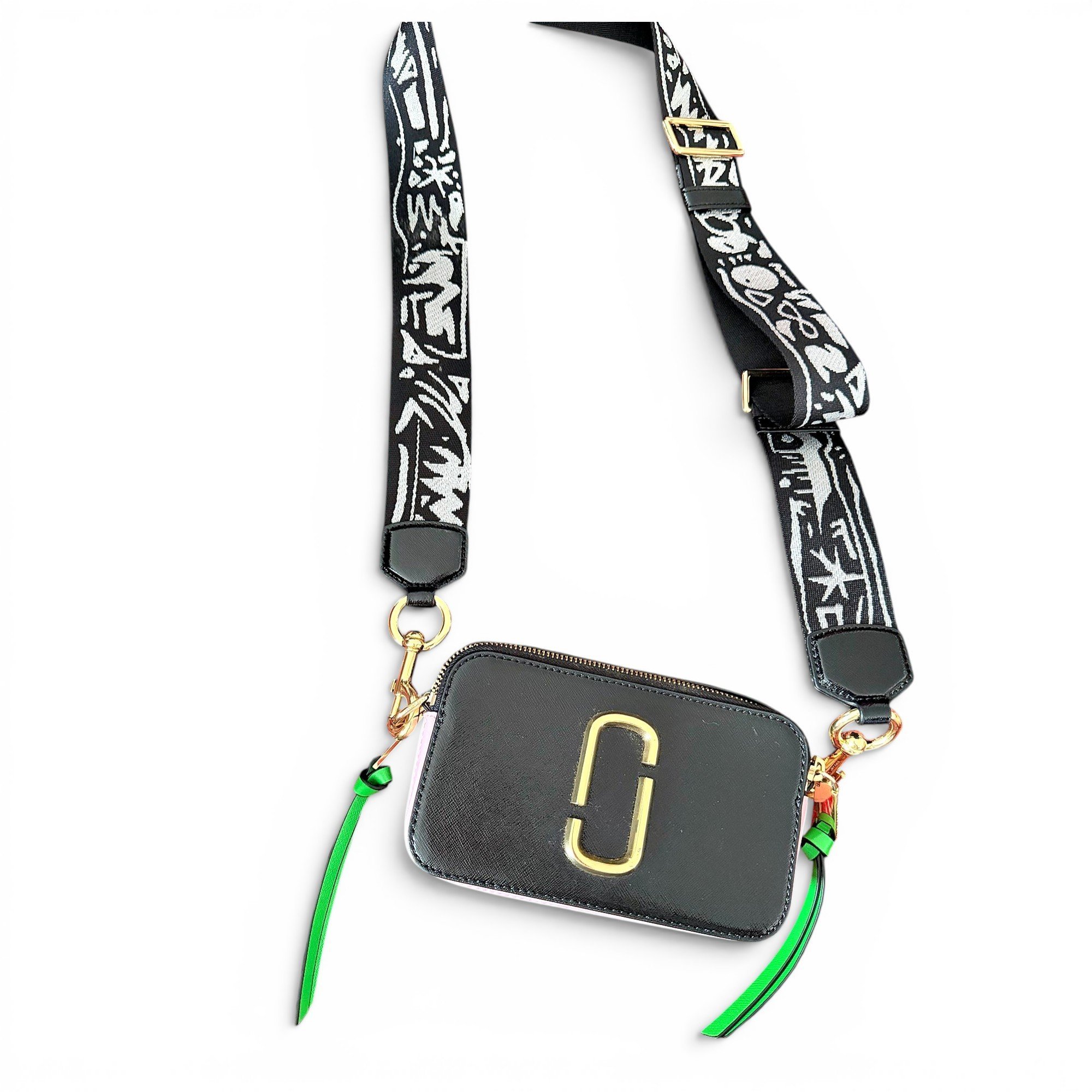 Snapshot leather crossbody bag