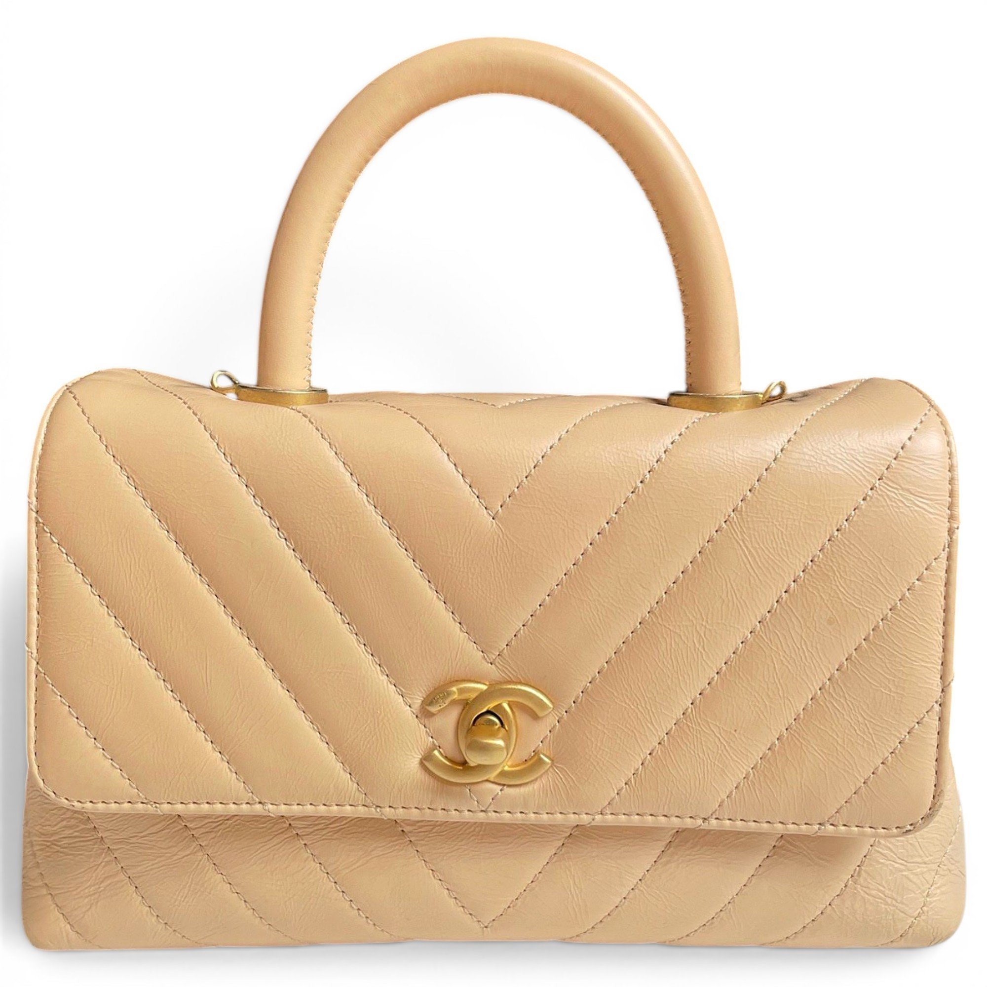 Coco Handle leather handbag