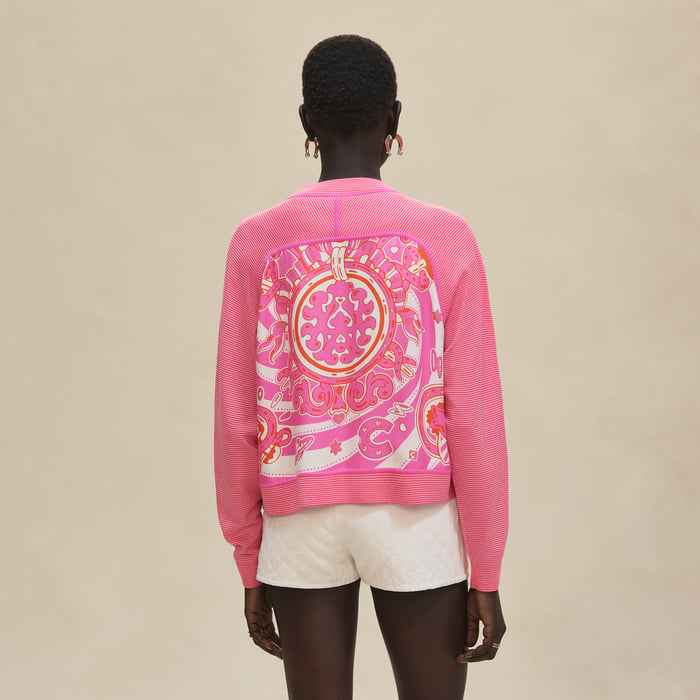 Rose Sakura "Candy Libris" Long-sleeve Twillaine Cardigan