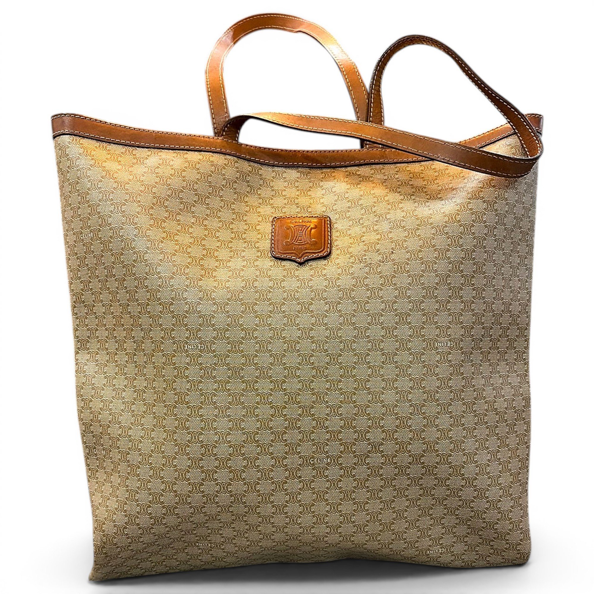 Cabas leather tote