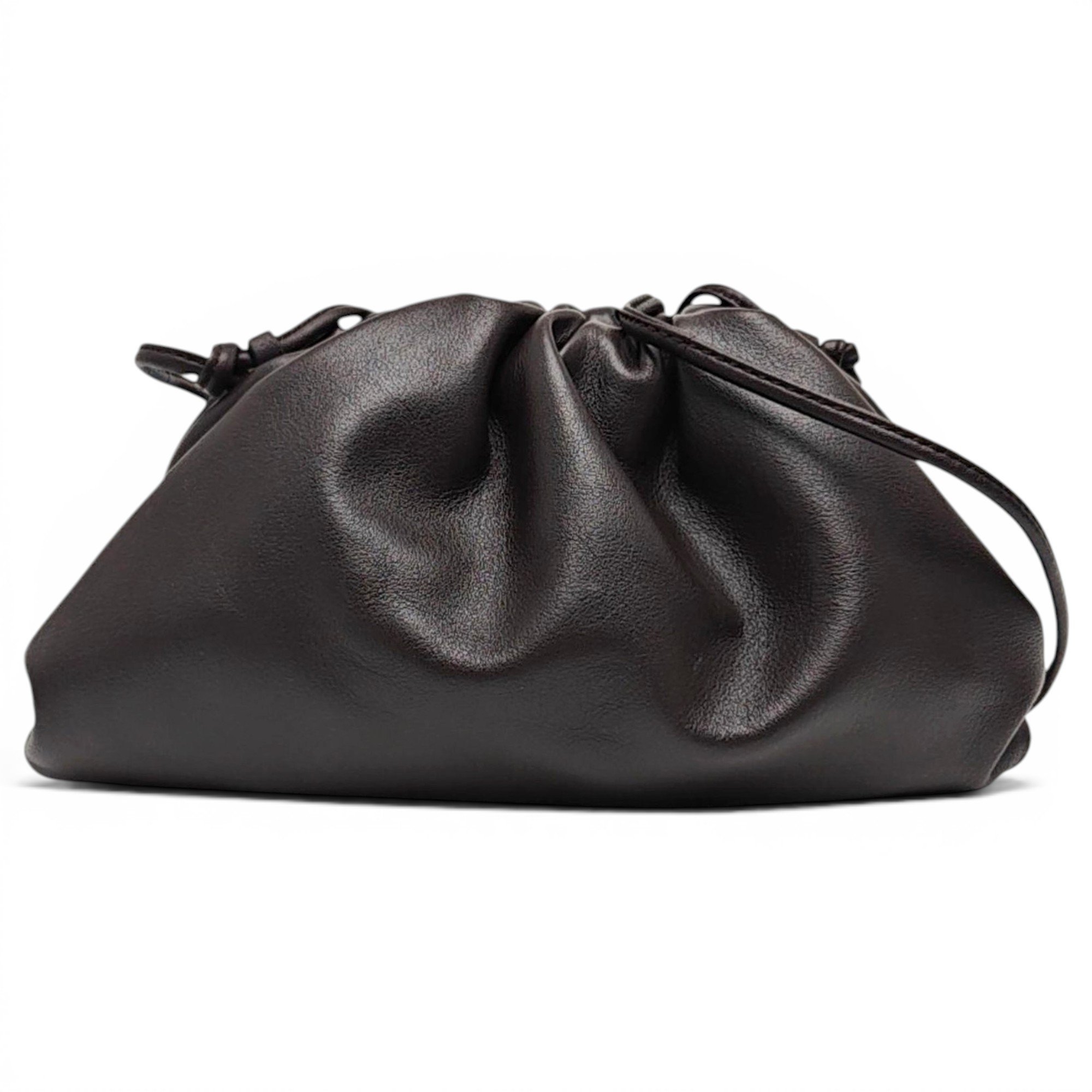 Pouch leather handbag