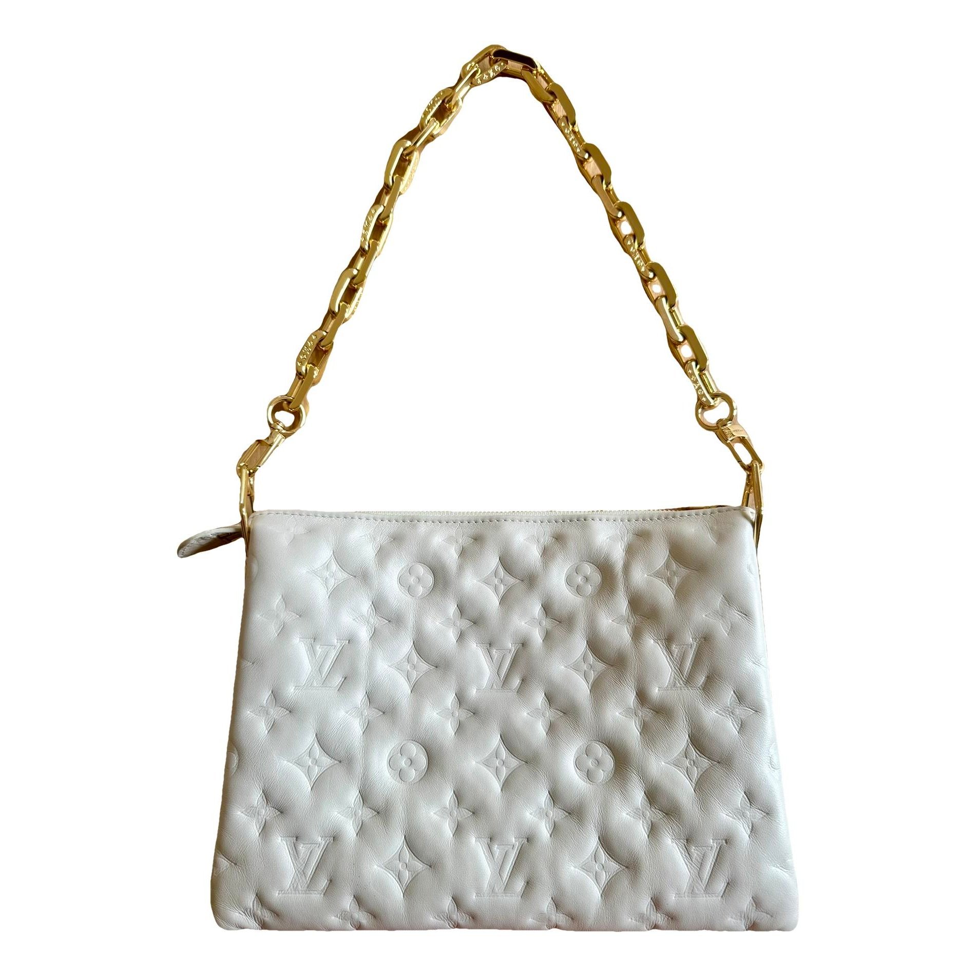 Coussin leather handbag