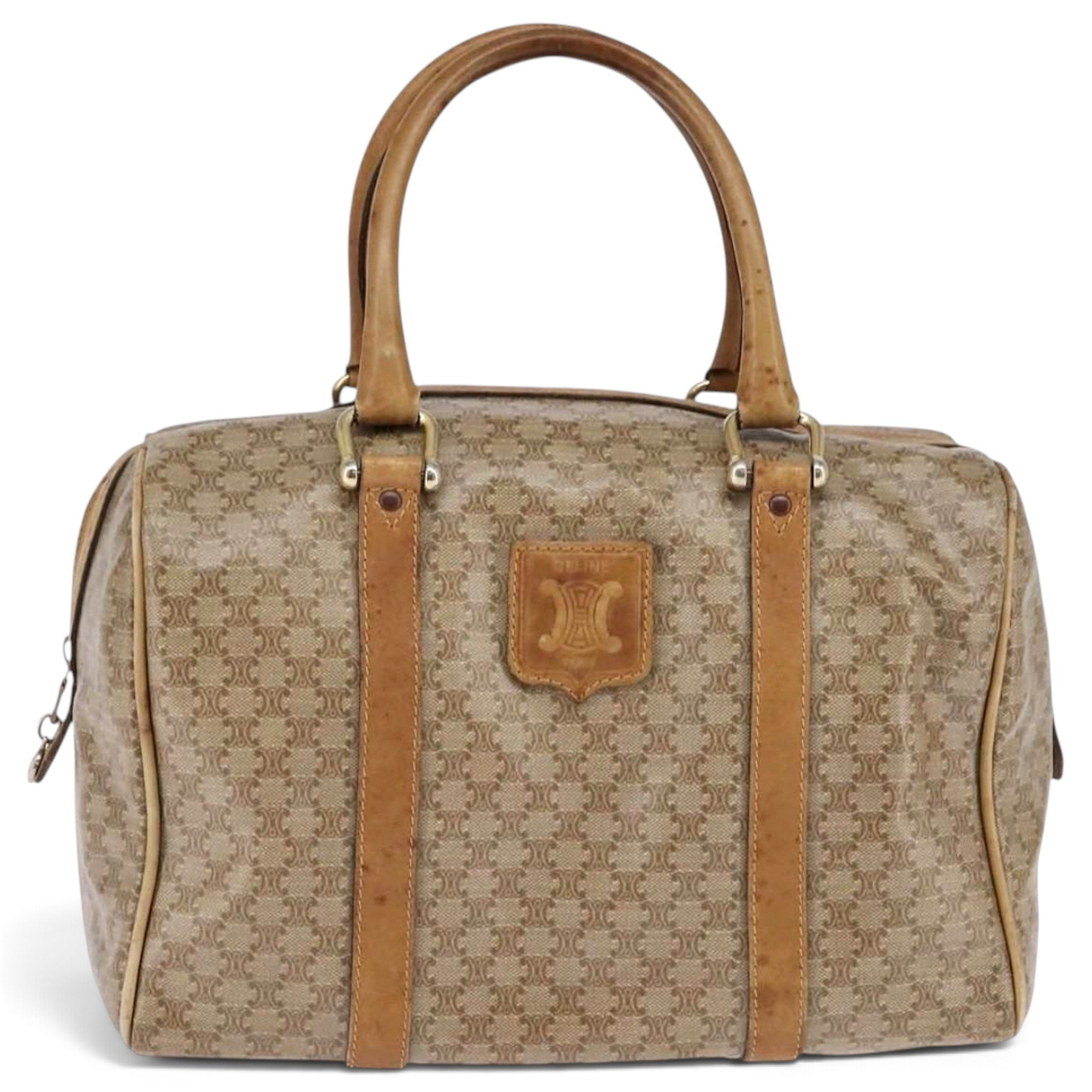 Leather bowling bag