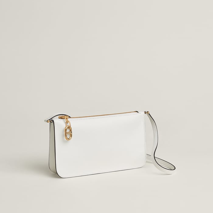 New White Zipengo Chaine d'Ancre to Go Pouch