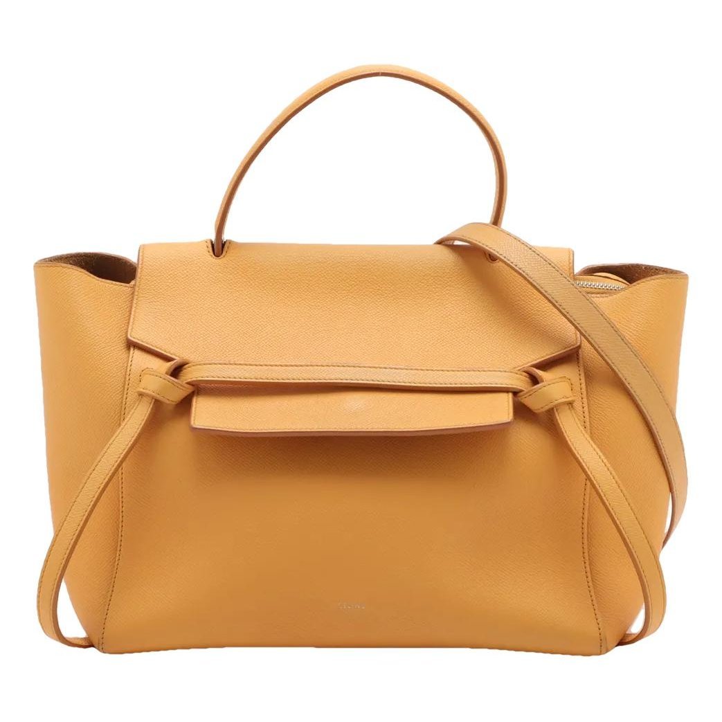 Belt leather handbag