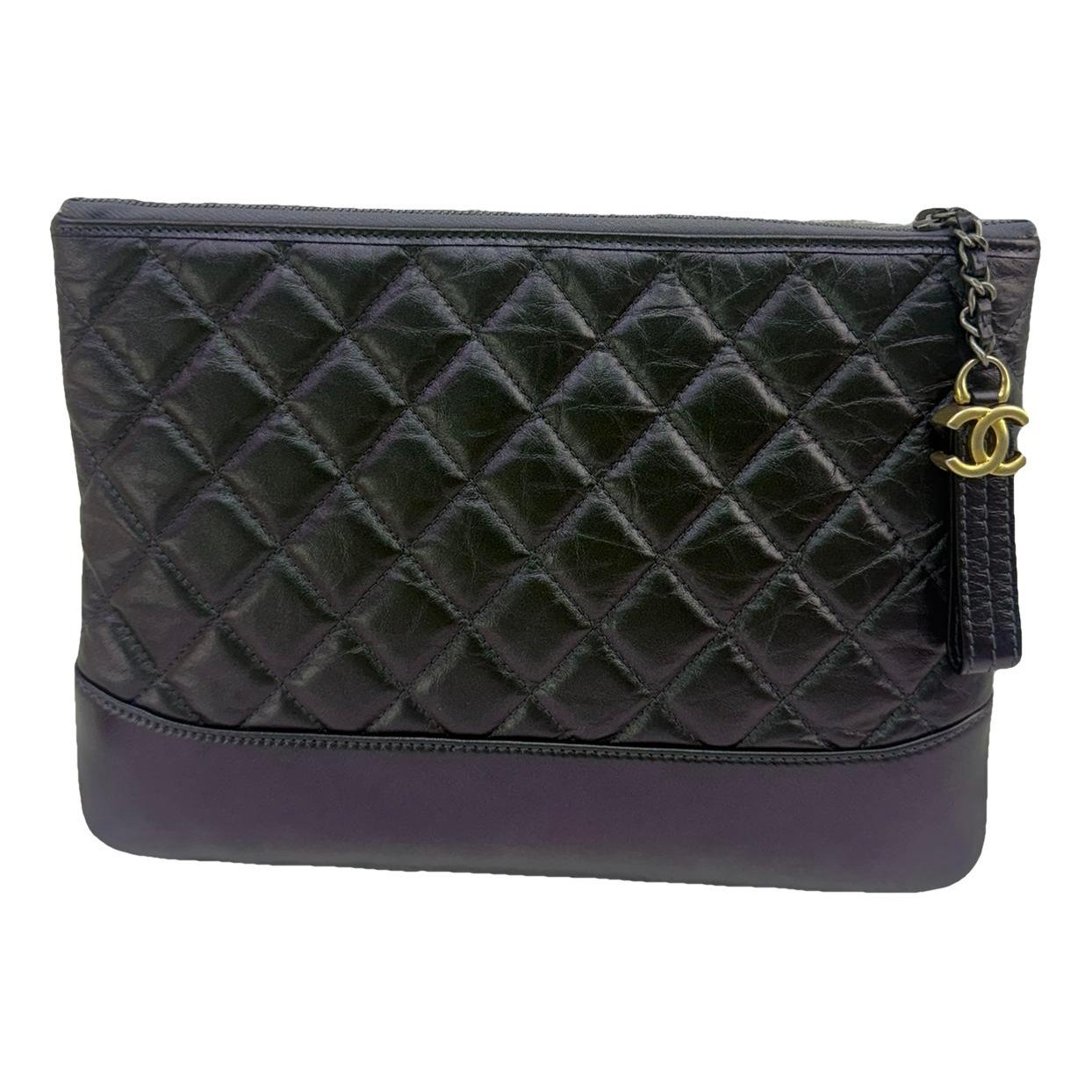 Leather clutch bag