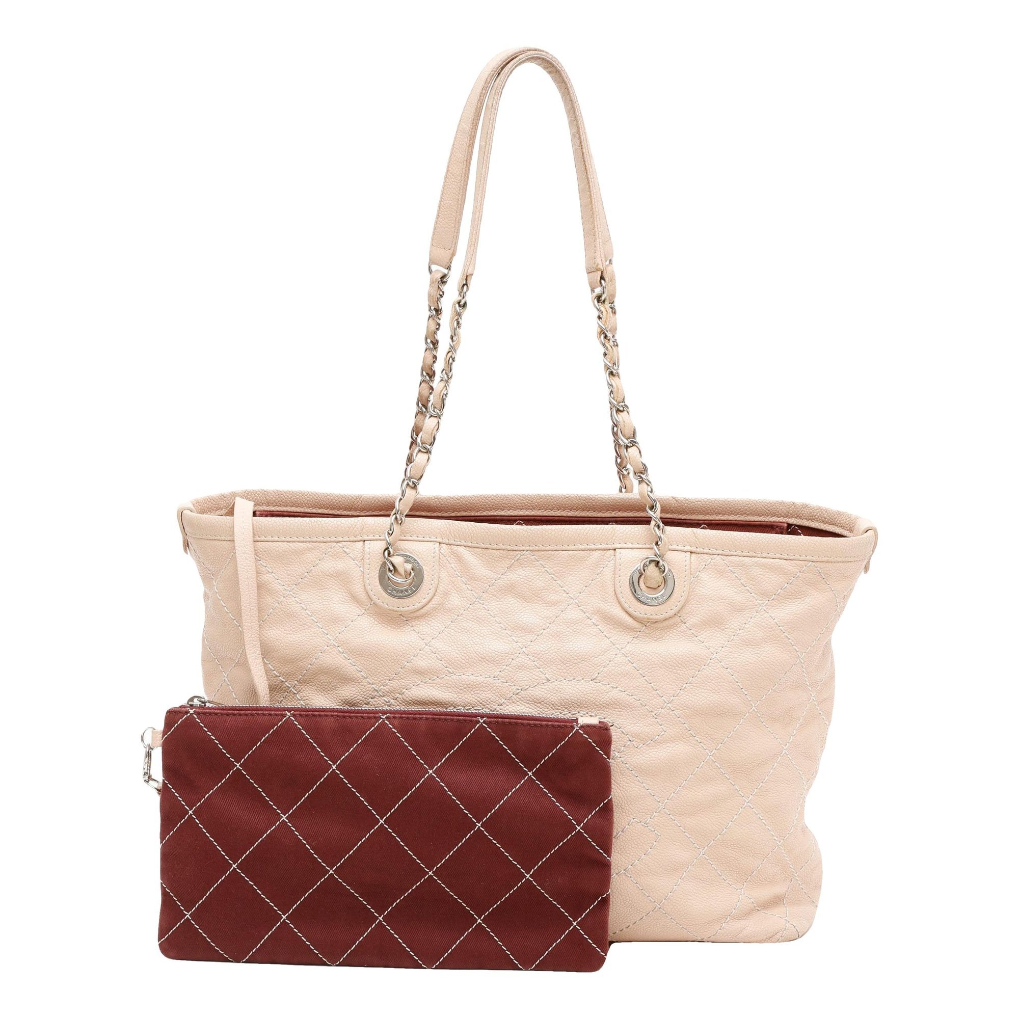 Trendy CC leather tote