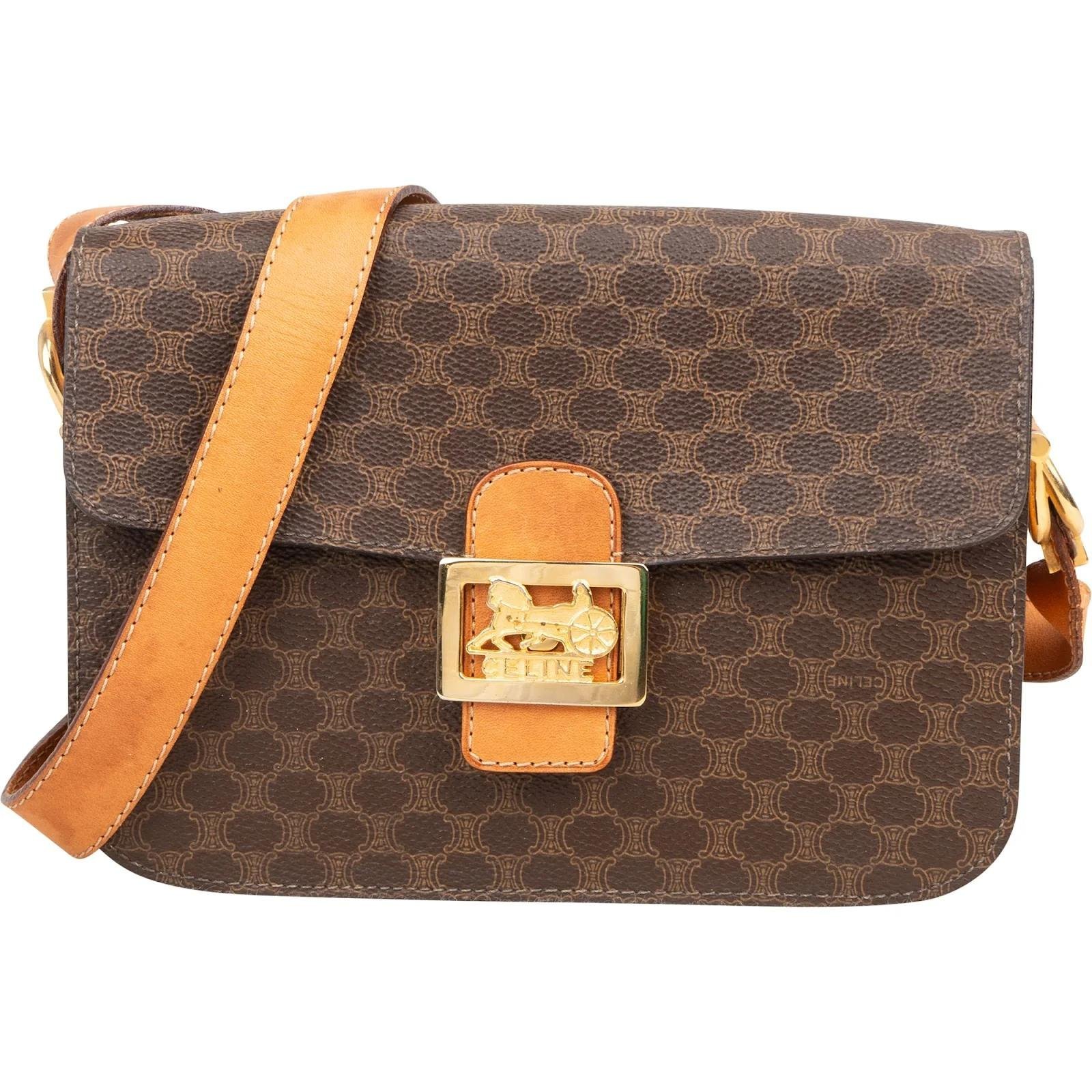 Triomphe leather crossbody bag