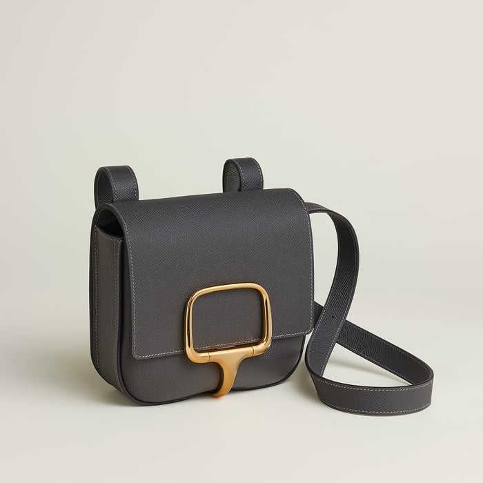 Graphite Hermès Della Cavalleria Mini Bag II