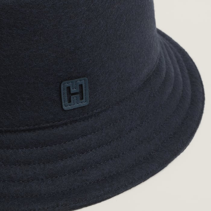 Bleu Nuit Fred H Cut Bucket Hat