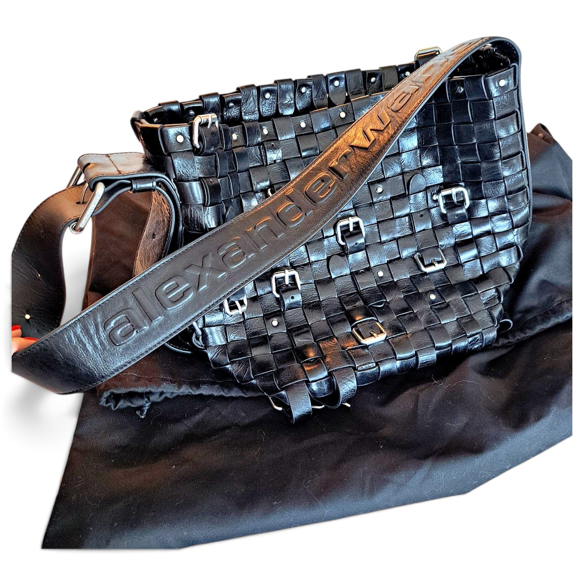 Leather crossbody bag