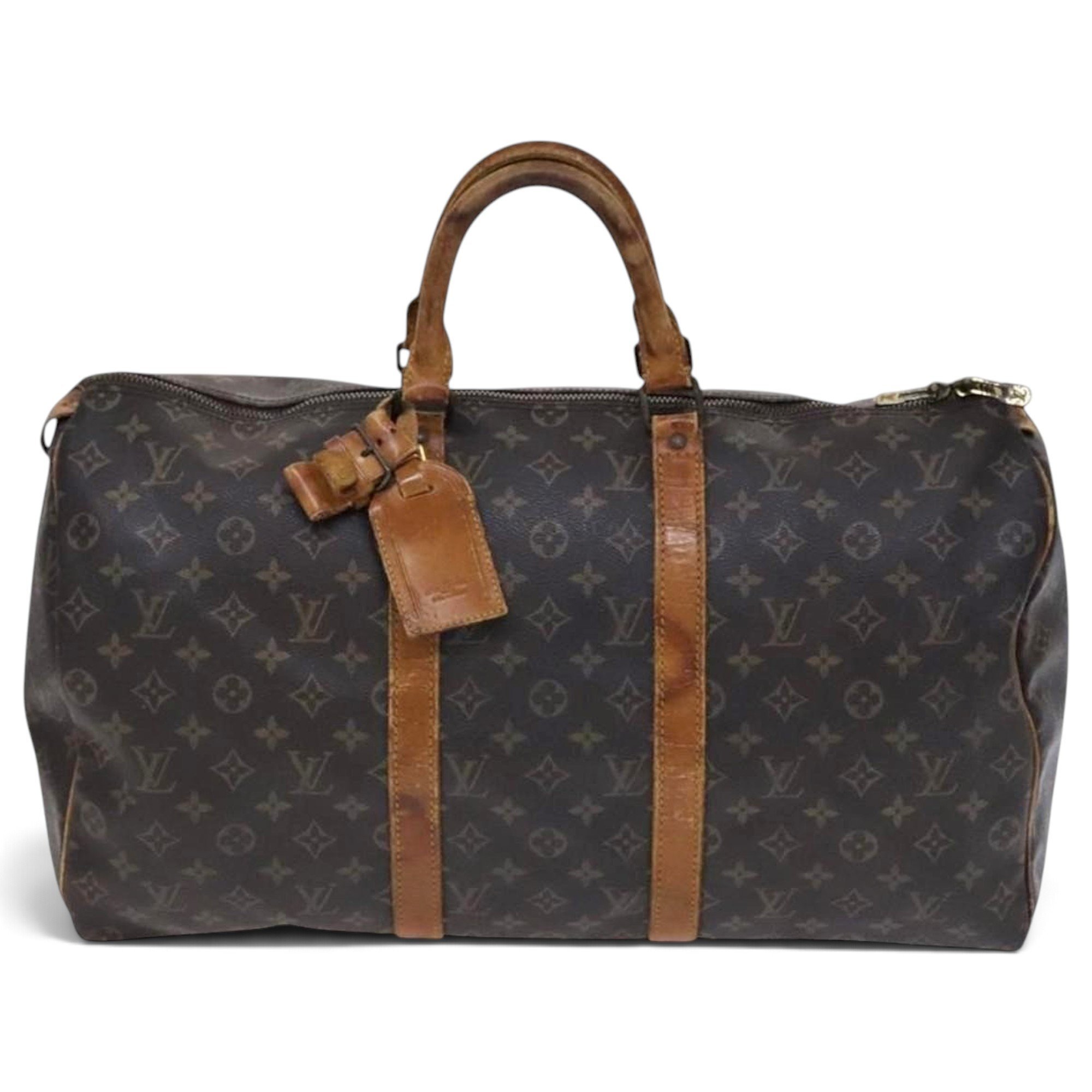Leather bowling bag