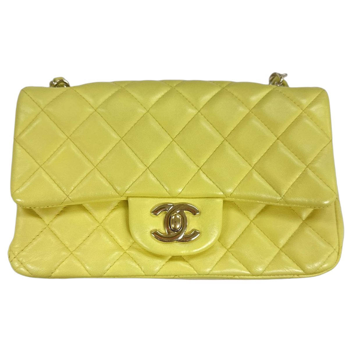 Trendy CC Flap leather handbag