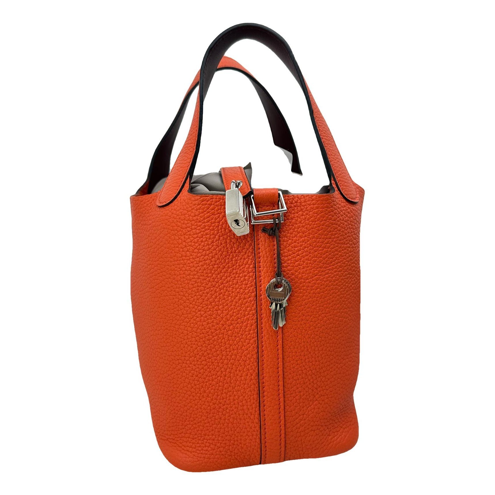 Picotin leather handbag