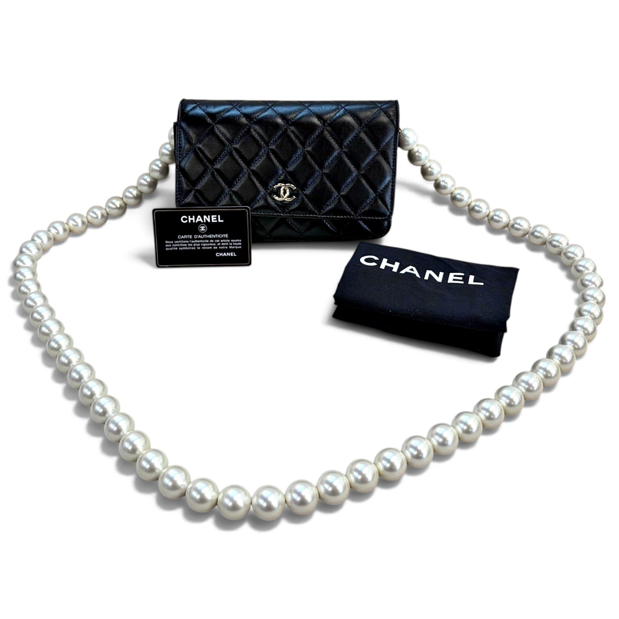 Wallet On Chain Timeless/Classique leather crossbody bag
