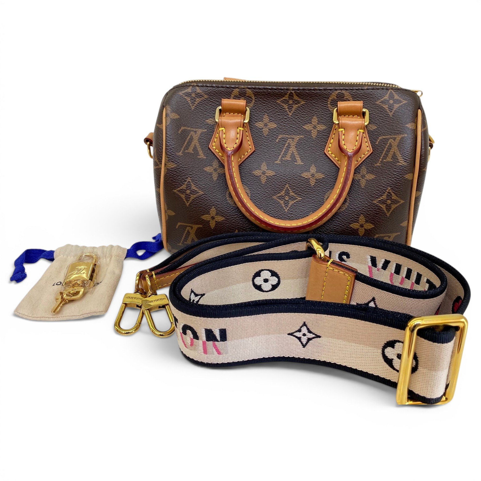 Speedy leather handbag