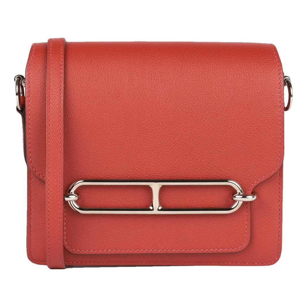 Hermes Roulis Mini Handbag Caramel Evercolor Leather 2020