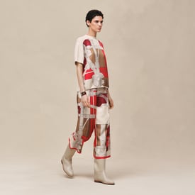 "Grand Manege Detail Remix" wide short-sleeve sweater
