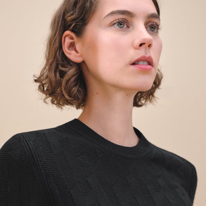 Noir "H" Long-sleeve Sweater
