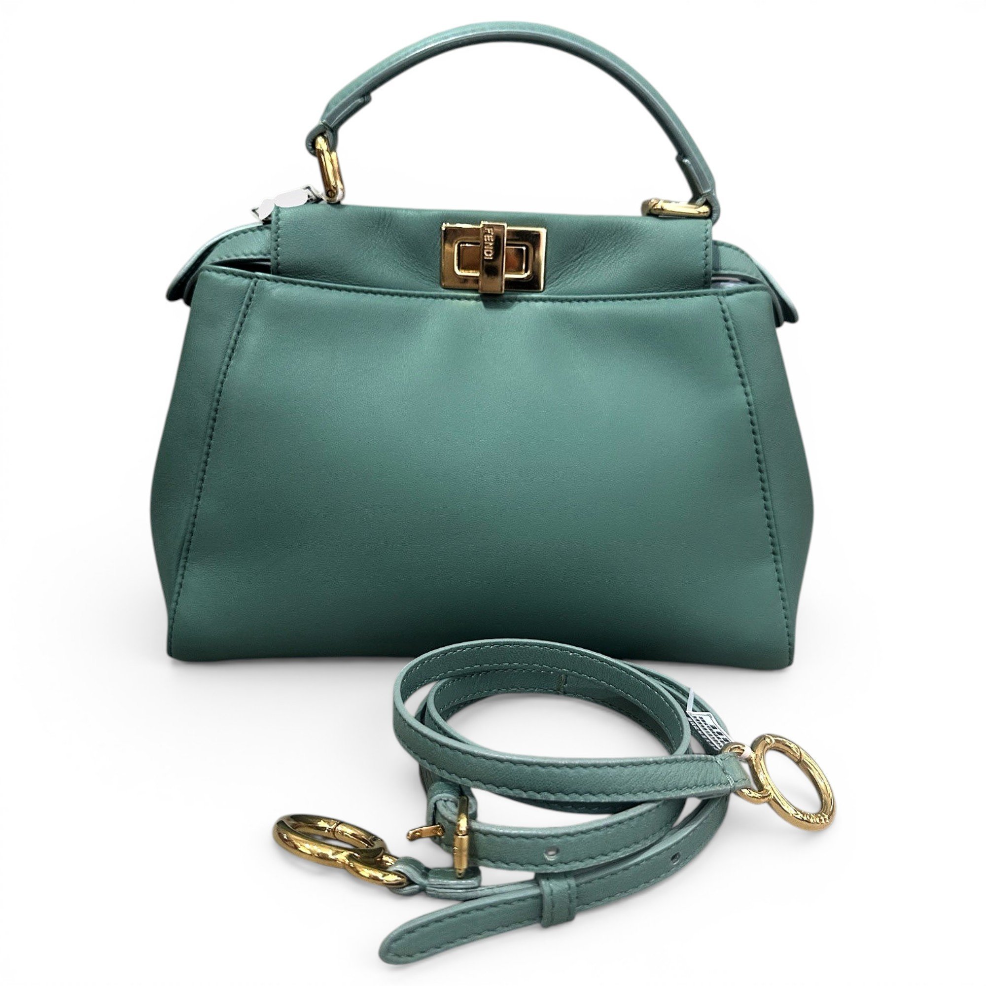 Peekaboo leather handbag