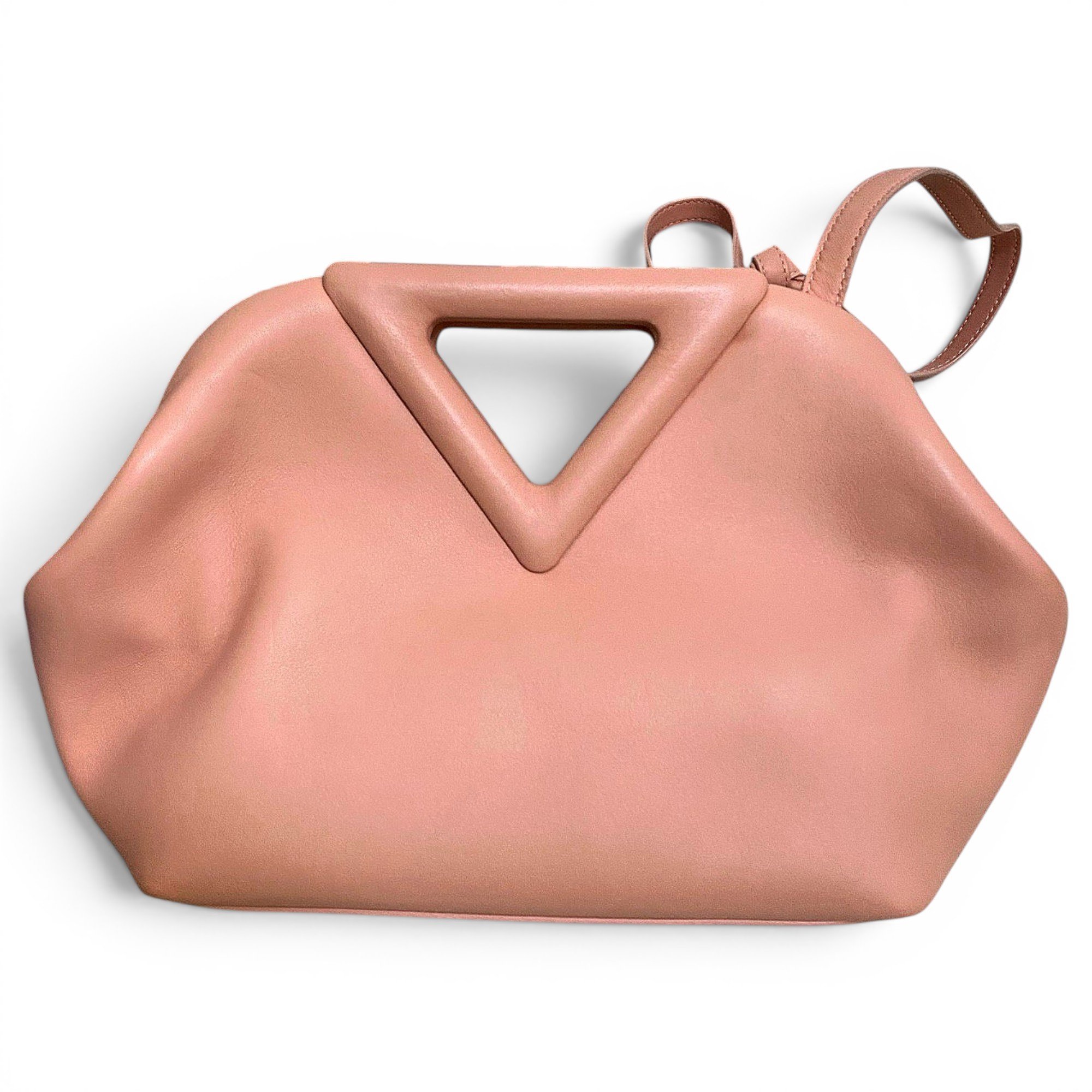 Point leather handbag