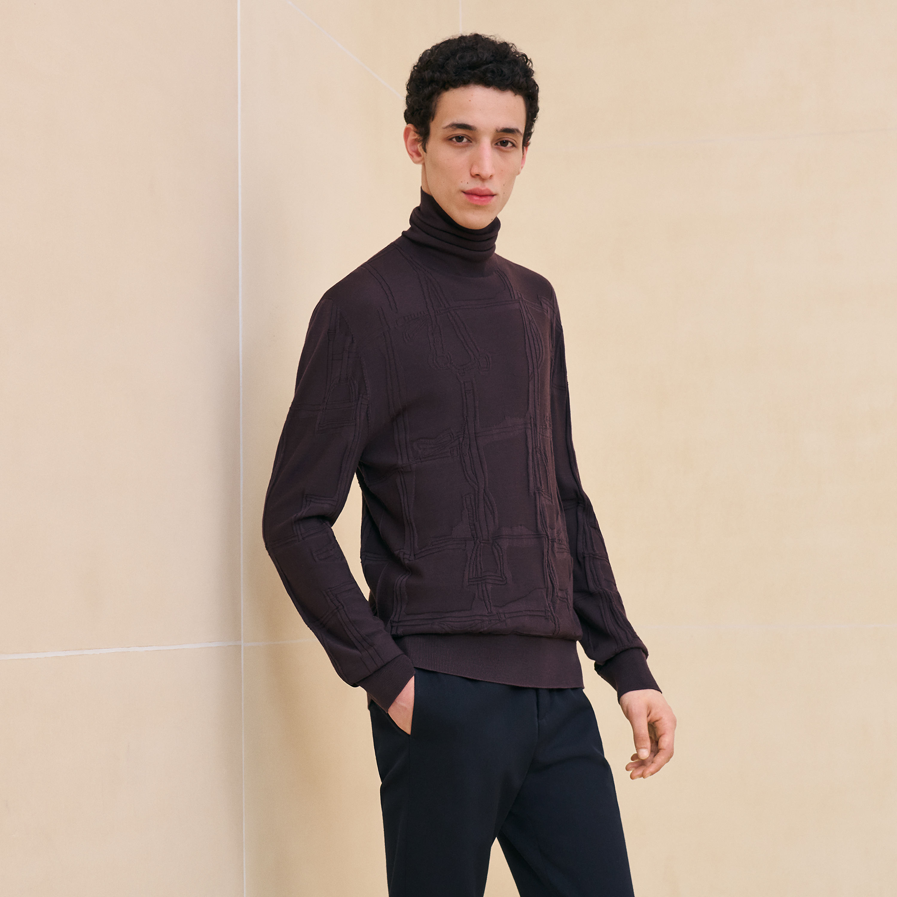 "Jeu de points harnais" turtleneck sweater