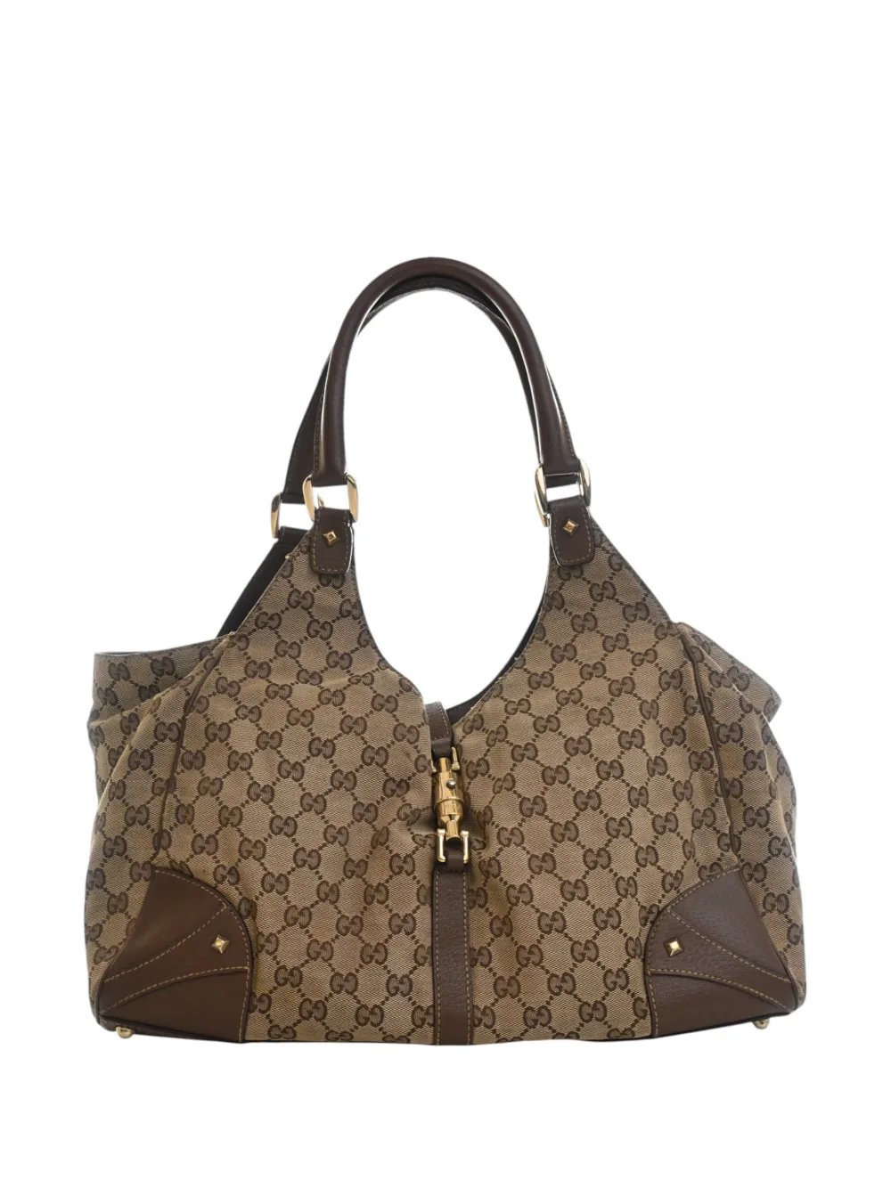 2000-2015 GG Canvas Nailhead Jackie Bardot shoulder bag
